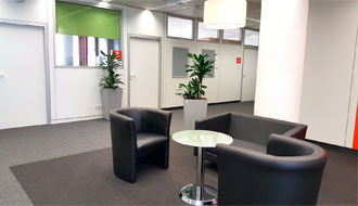 ROCK Business Center Conferencing Reception Lounge Area 
